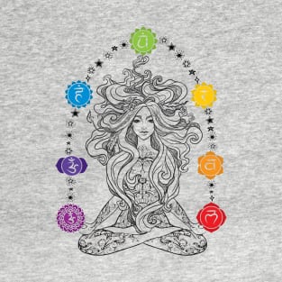 Chakras Feminine Energy - Kundalini T-Shirt